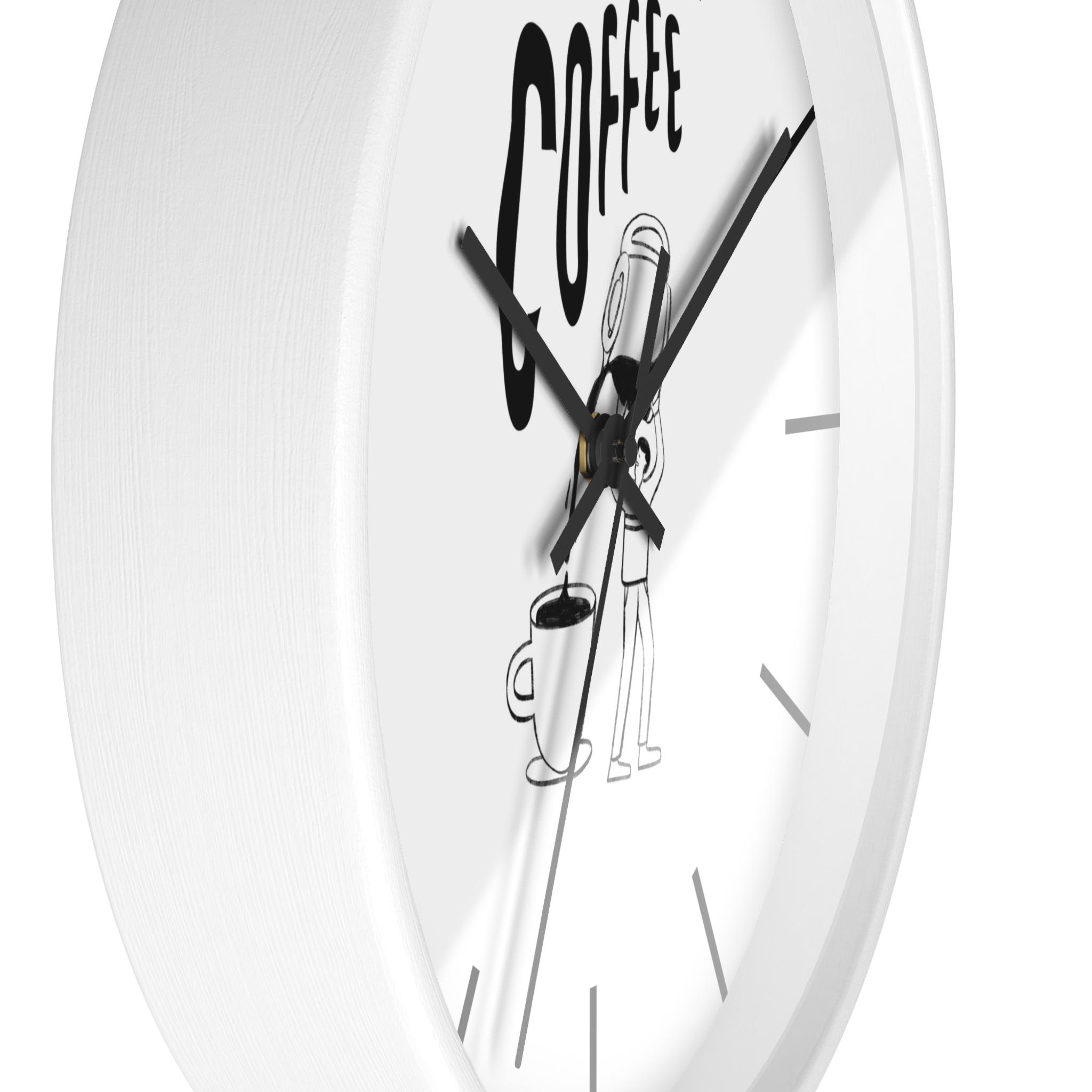 Minimalist Coffee Lover Wall Clock - Image 4