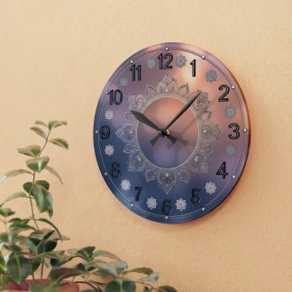 Mandala Gradient Art Wall Clock