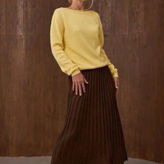 Women's Yellow Pullover Sweater