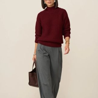 Women's Burgundy Sweater