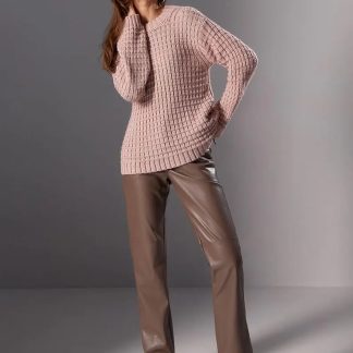 Blush Textured Knit Sweater